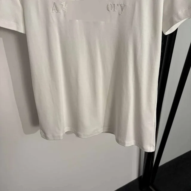 Max Mara T-Shirts Embroidered logo crew-neck short-sleeve T-shirt product detail image 5