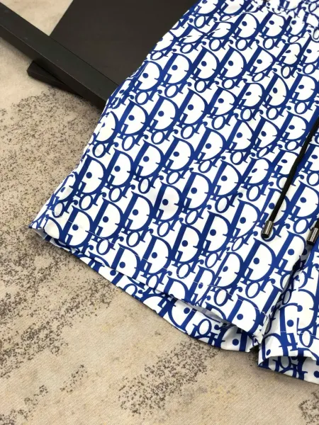 Dior Oblique Print Blue and White Shorts - 20