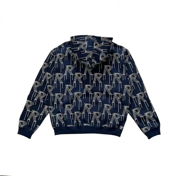 Philipp Plein PP Logo All-Over Print Hoodie Army Green - 7