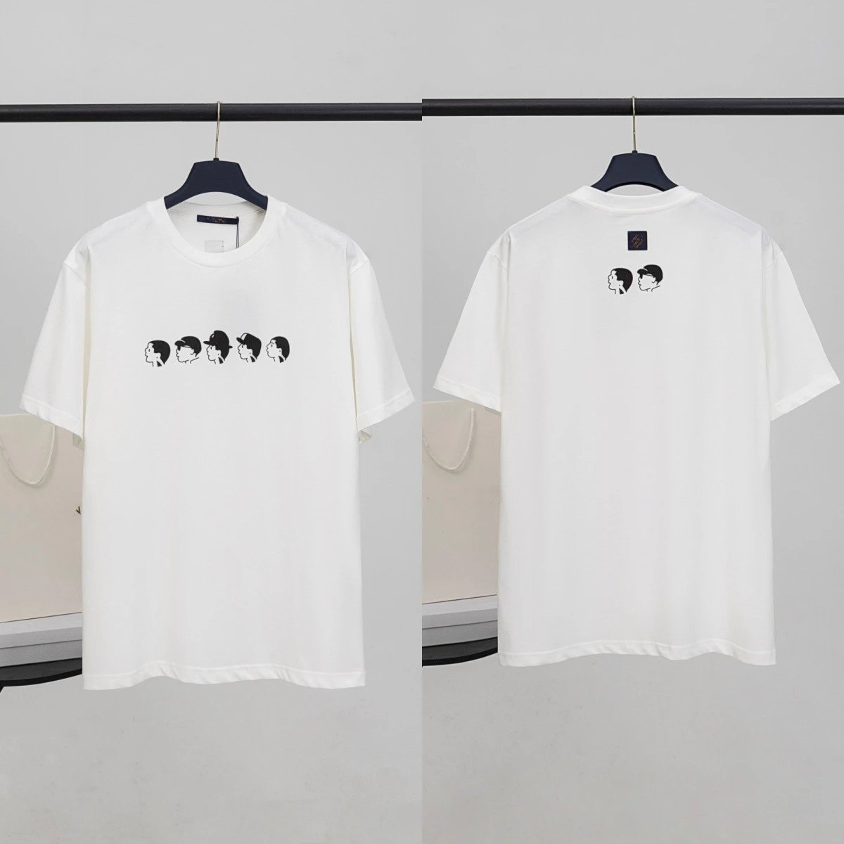 9933白色（小人头人物印花）