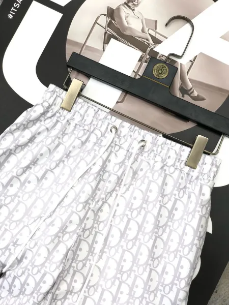 Dior Oblique Print Blue and White Shorts - 34