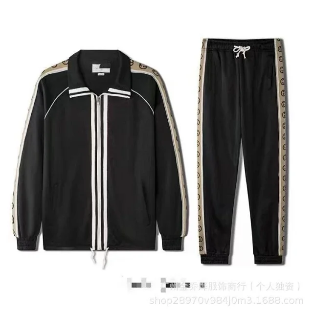 Gucci Matching Sets Zip-Up Track Jacket and Joggers with GG Monogram Side Panels product detail image 8