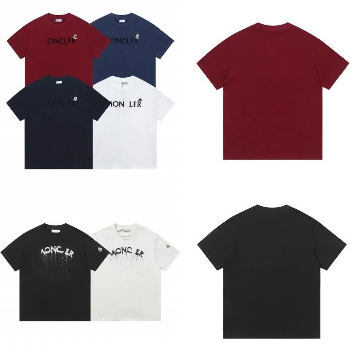 Moncler T-Shirts Logo Print Crewneck Short-Sleeve T-Shirt image 3