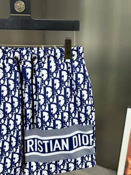 Dior Oblique Print Swim Shorts White / Black - 11