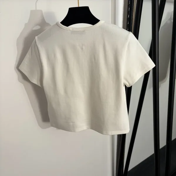 Prada Re-Nylon Cropped T-Shirt Gray - 5