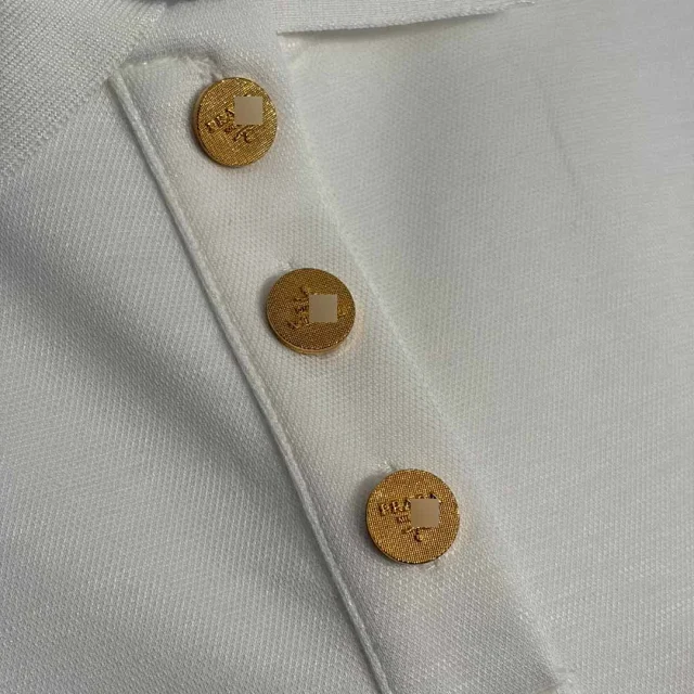 Prada Dresses Short-Sleeve Polo Dress with Triangle Logo Plaque product detail image 8