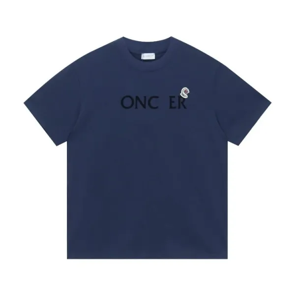 Moncler Logo Print White T-Shirt - 17
