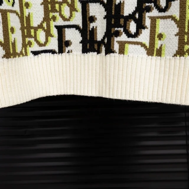 Dior Knitwear All-Over Monogram Crewneck Sweater product detail image 5