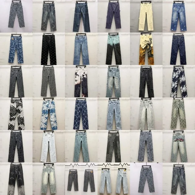 Louis Vuitton Jeans Straight-Leg Printed product detail image 1