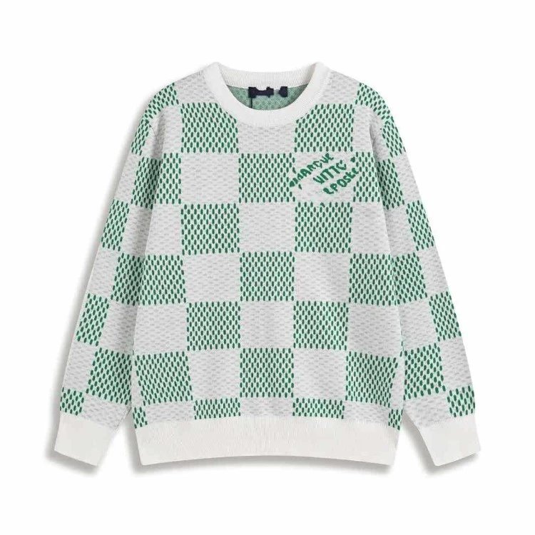 32 Donkey Family Checkerboard Knit