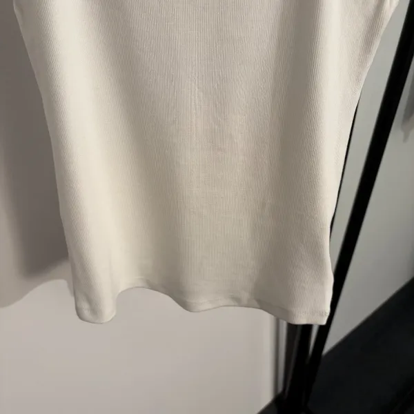 Valentino Ribbed Knit Tank Top Brown Vest Top - 7