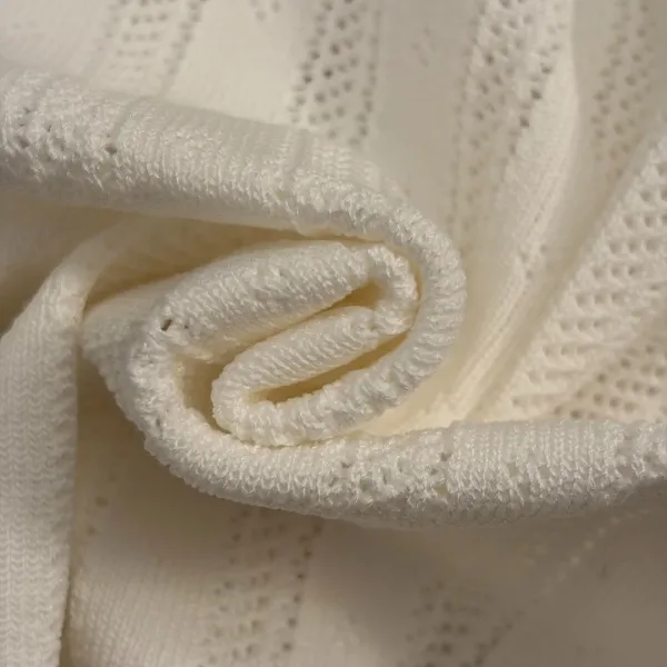 Design Knit Polo Shirt and Pleated Shorts Set White - 11