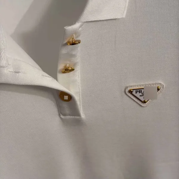Prada Re-Nylon Polo Black Polo Shirt - 8