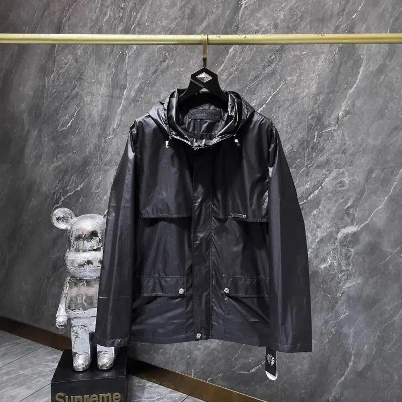 Chrome Hearts Jackets Hooded cross-patch nylon jacket image 4