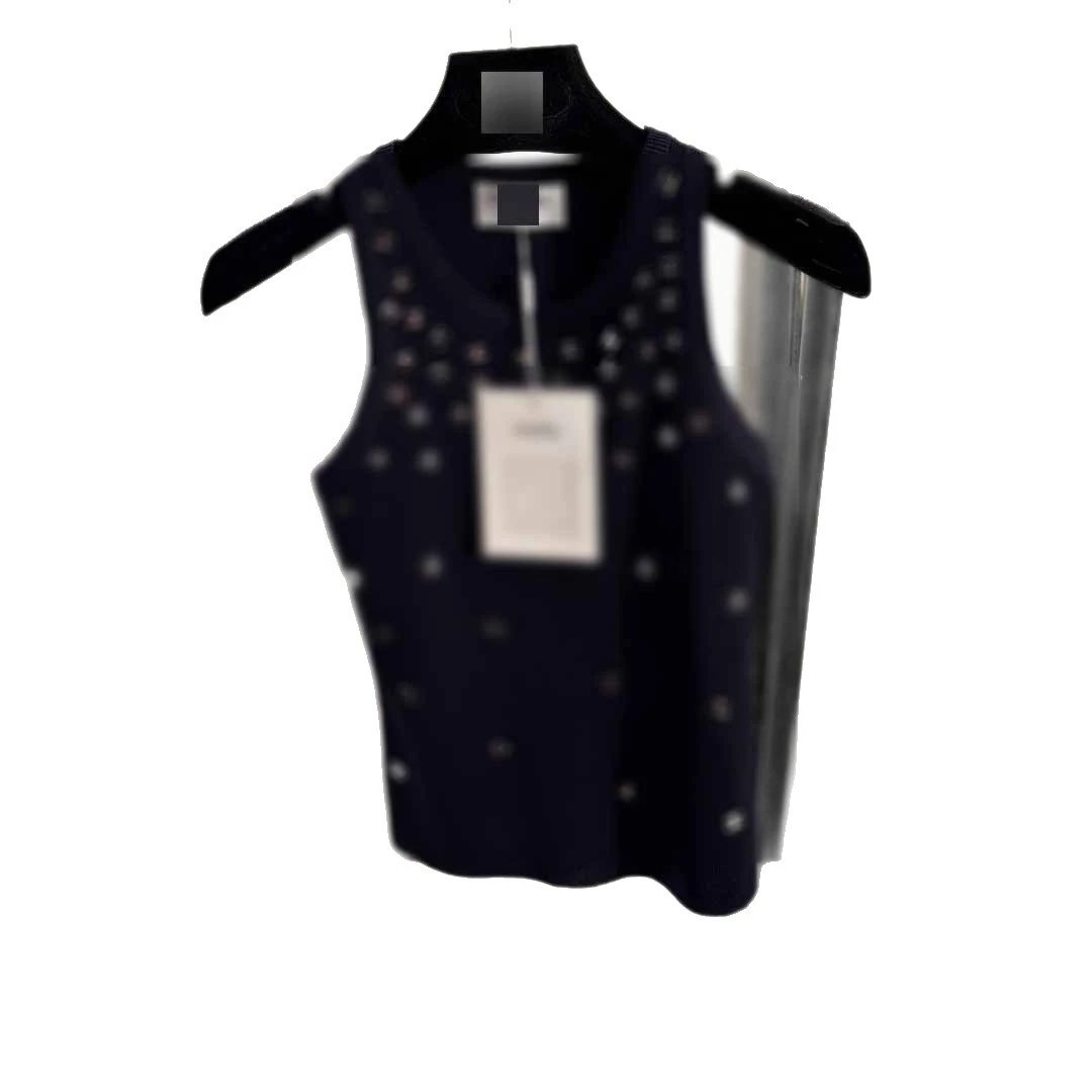 Unbranded Knitwear Knit sleeveless and short-sleeve tops with embroidered motifs image 5