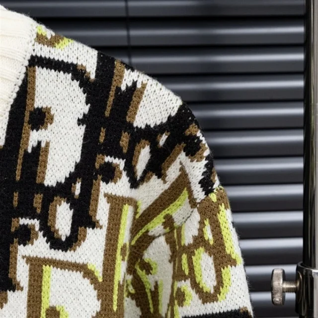 Dior Knitwear All-Over Monogram Crewneck Sweater product detail image 3