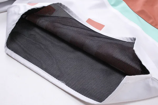 Rhude Logo Stripe Swim Shorts Blue White Mint - 37