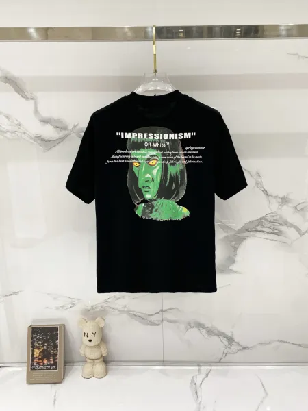 Off-White '99' Impressionism Graphic T-Shirt Black - 24