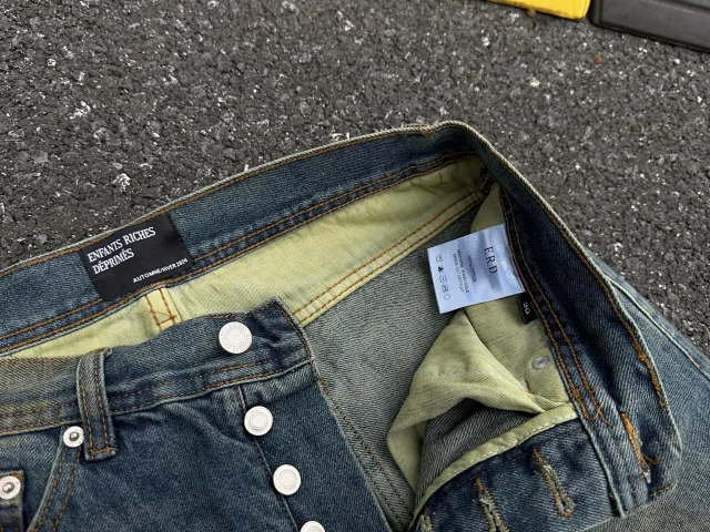 ERD Jeans 07 wide-leg distressed patch product detail image 14