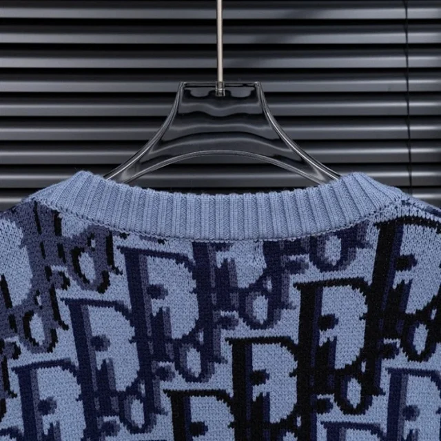 Dior Knitwear All-Over Monogram Crewneck Sweater product detail image 10