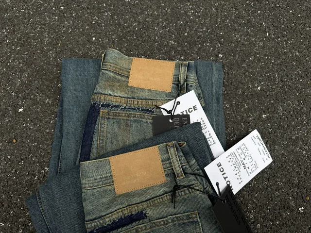 ERD Jeans 07 wide-leg distressed patch product detail image 23