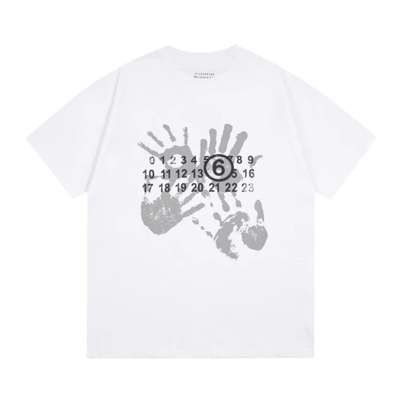 Maison Margiela Multiple graphic T-shirt designs — M621 White