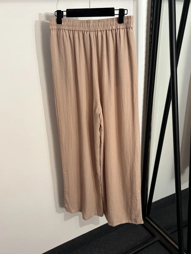 Unbranded Matching Sets Long-sleeve collared button-up shirt with chest pocket and drawstring wide-leg trousers product detail image 6