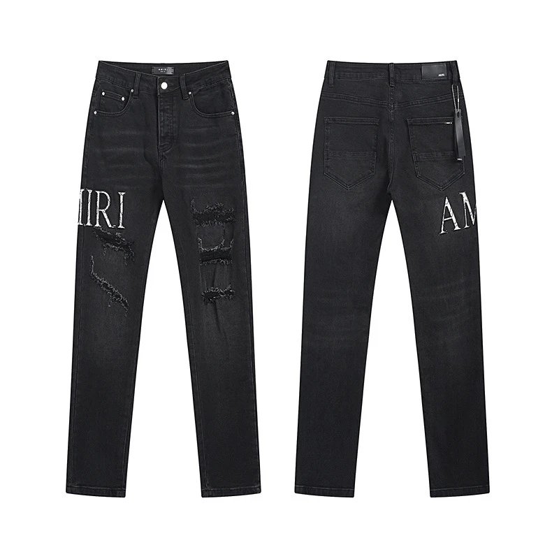 Purple Brand Jeans Printed and distressed denim — AM8013
