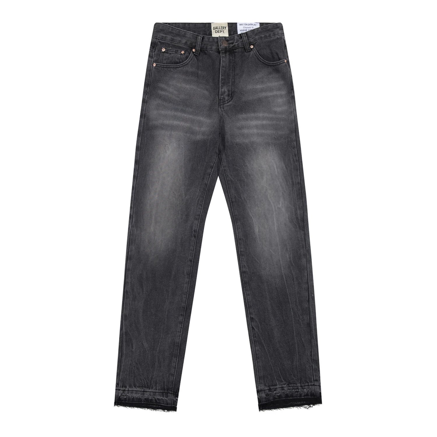 Gallery Dept. Jeans Faded distressed straight-leg — Color one in the picture