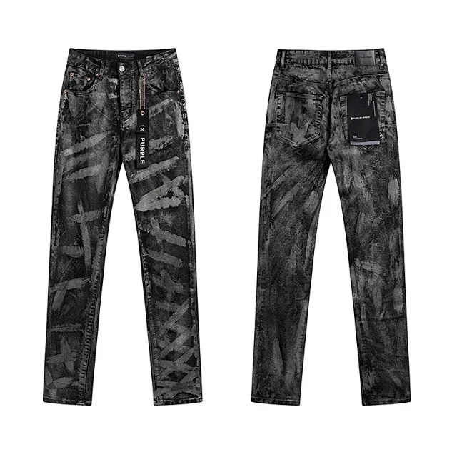 Purple Brand Jeans Printed and distressed denim product detail image 6