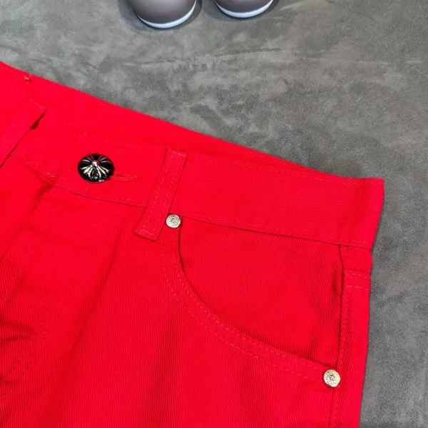 Chrome Hearts x Denim Tears Red Cross-Embroidered Jeans - 9