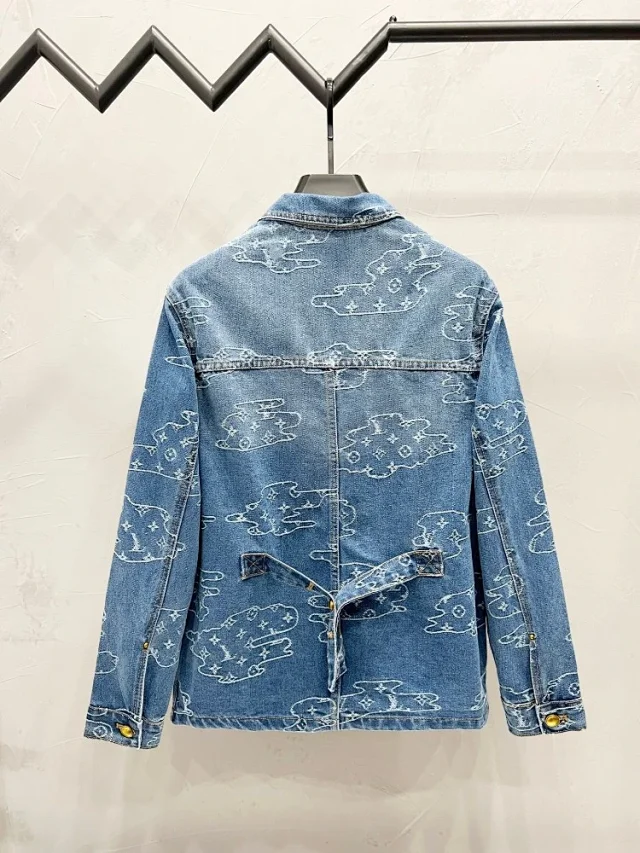 Louis Vuitton Matching Sets Monogram Denim Jacket and Jeans Set product detail image 4