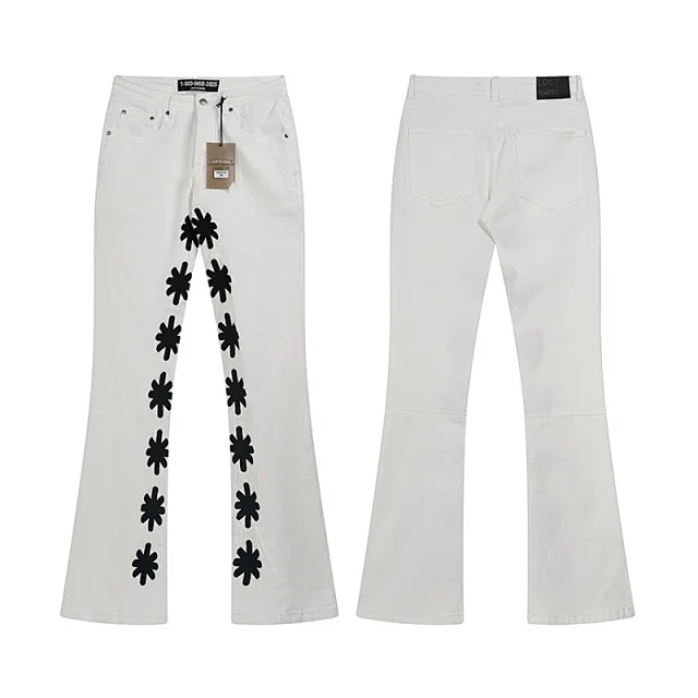 Unbranded Jeans Flared with floral appliqué product detail image 11