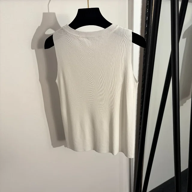 Unbranded Knitwear Sleeveless Rib-Knit Crewneck Top product detail image 3