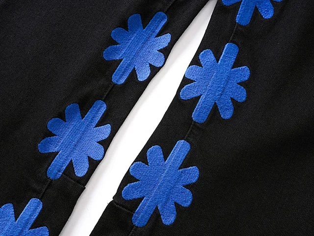 Unbranded Jeans Flared with floral appliqué product detail image 23