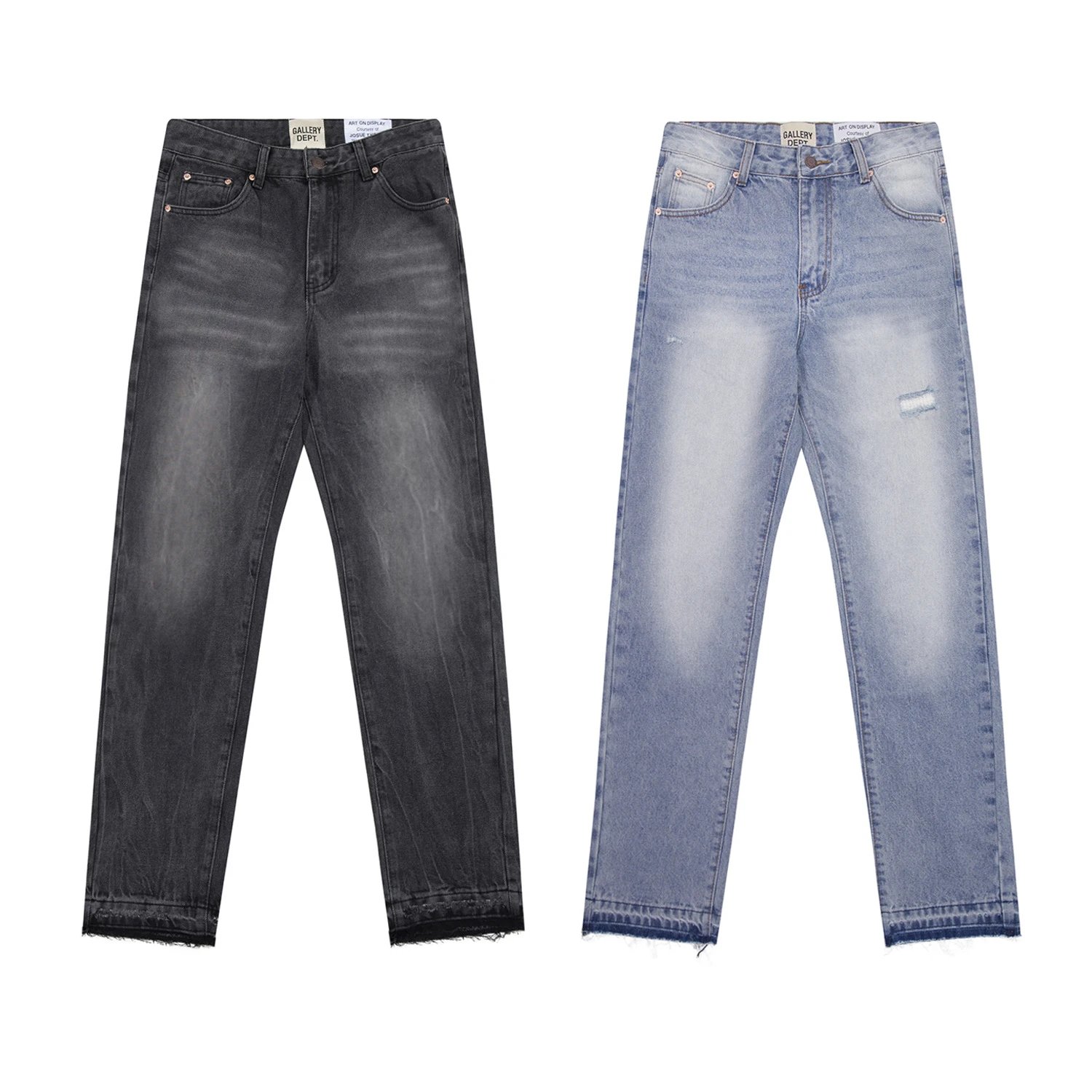 Gallery Dept. Jeans Faded distressed straight-leg image 3