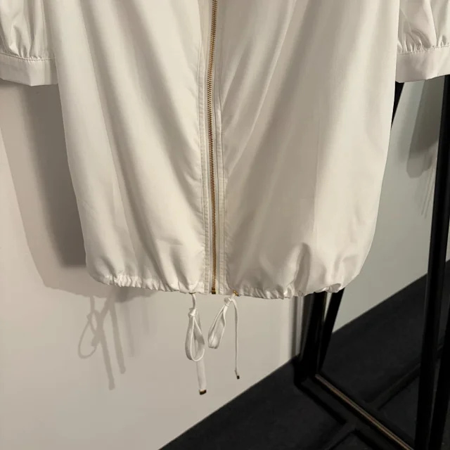 Unbranded Jackets Zip-front drawstring jacket with puff sleeves product detail image 7