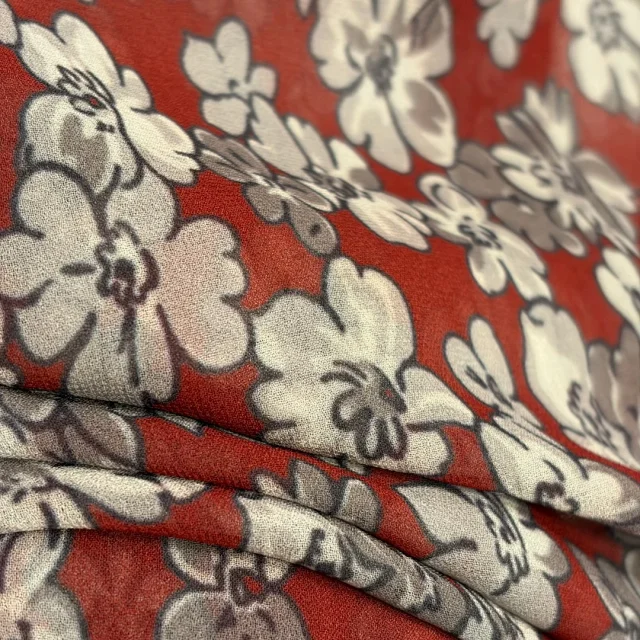 Miu Shirts Floral Print Long-Sleeve Shirt with Chest Pocket product detail image 9