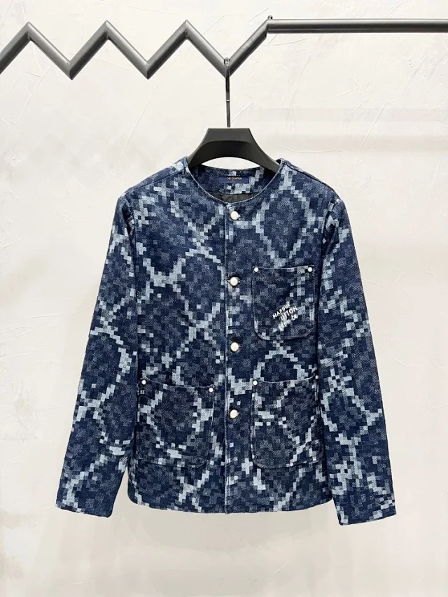 Louis Vuitton Matching Sets Monogram Denim Jacket and Jeans Set product detail image 29