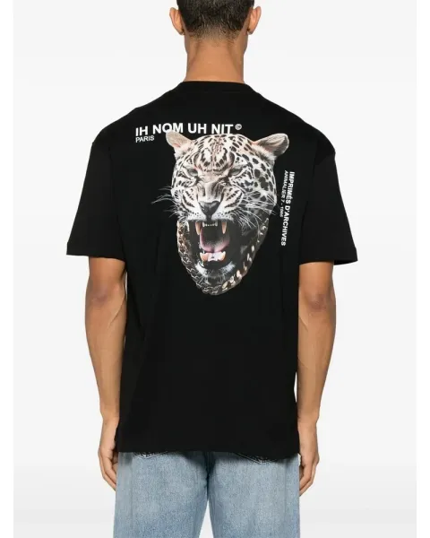 Design Eleven Eleven Face Print Oversized T-Shirt White - 4