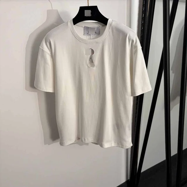 Unbranded T-Shirts Keyhole appliqué short-sleeve product detail image 2