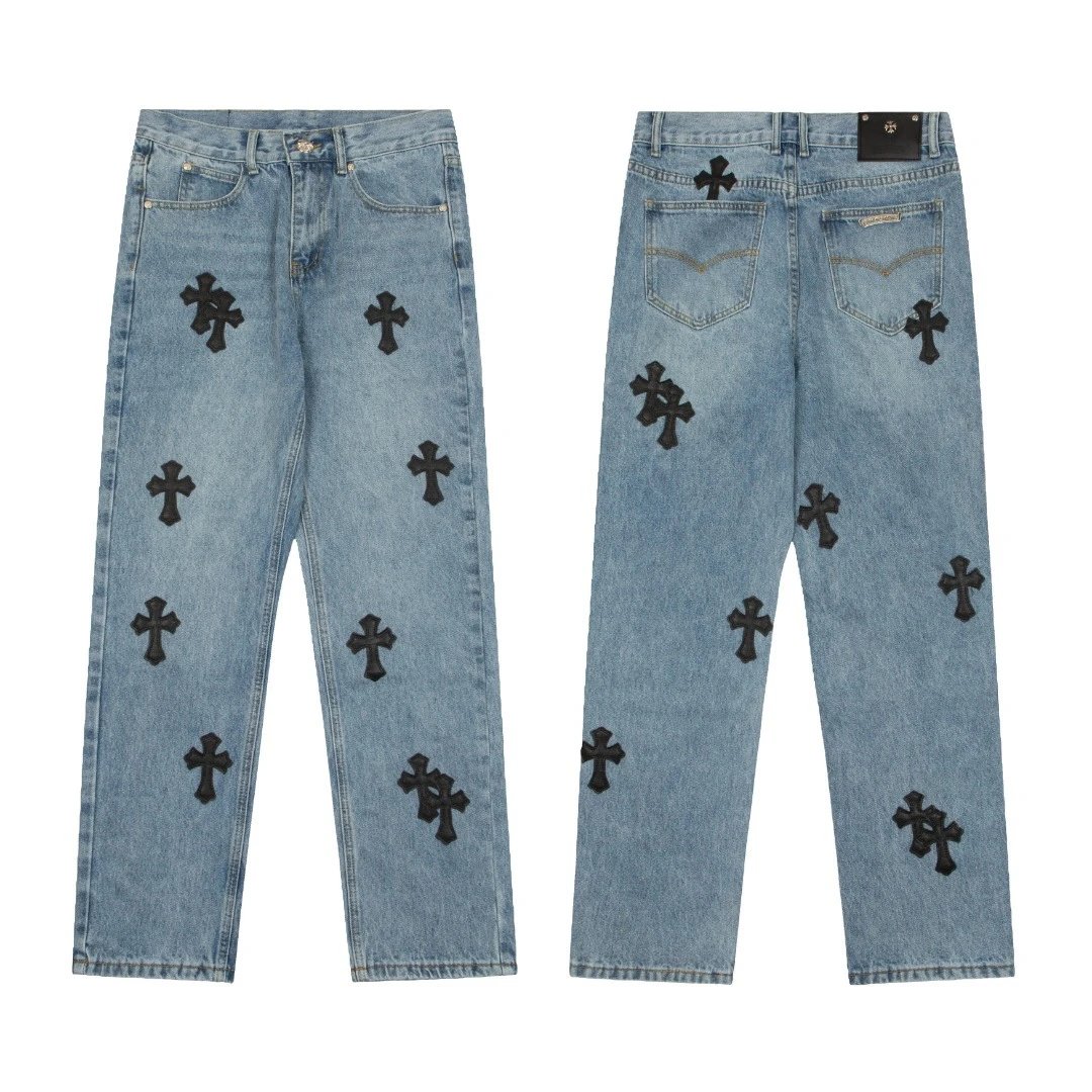 Chrome Hearts Jeans Cross Patch — KE905