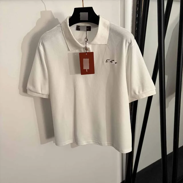 Unbranded T-Shirts Short-Sleeve Piqué Polo with Embroidered Chest Logo product detail image 2