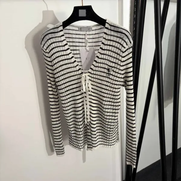 Design Ribbed Knit Crop Top and Cardigan Set Yellow - 5