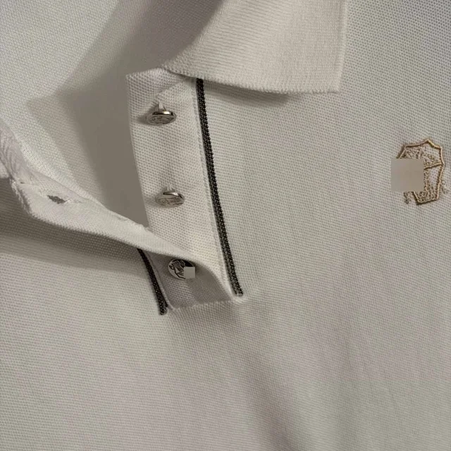 Unbranded T-Shirts Short-Sleeve Zip Polo Shirt with Embroidered Chest Emblem product detail image 6