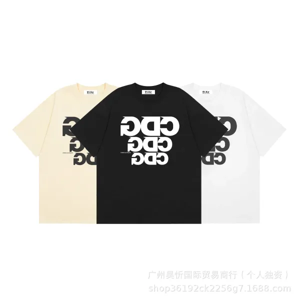 Comme des Garçons Play Heart Eyes Pink T-Shirt - 7