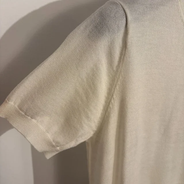Ralph Lauren Knitwear Short-Sleeve Crewneck Knit Top with Embroidered Pony product detail image 6