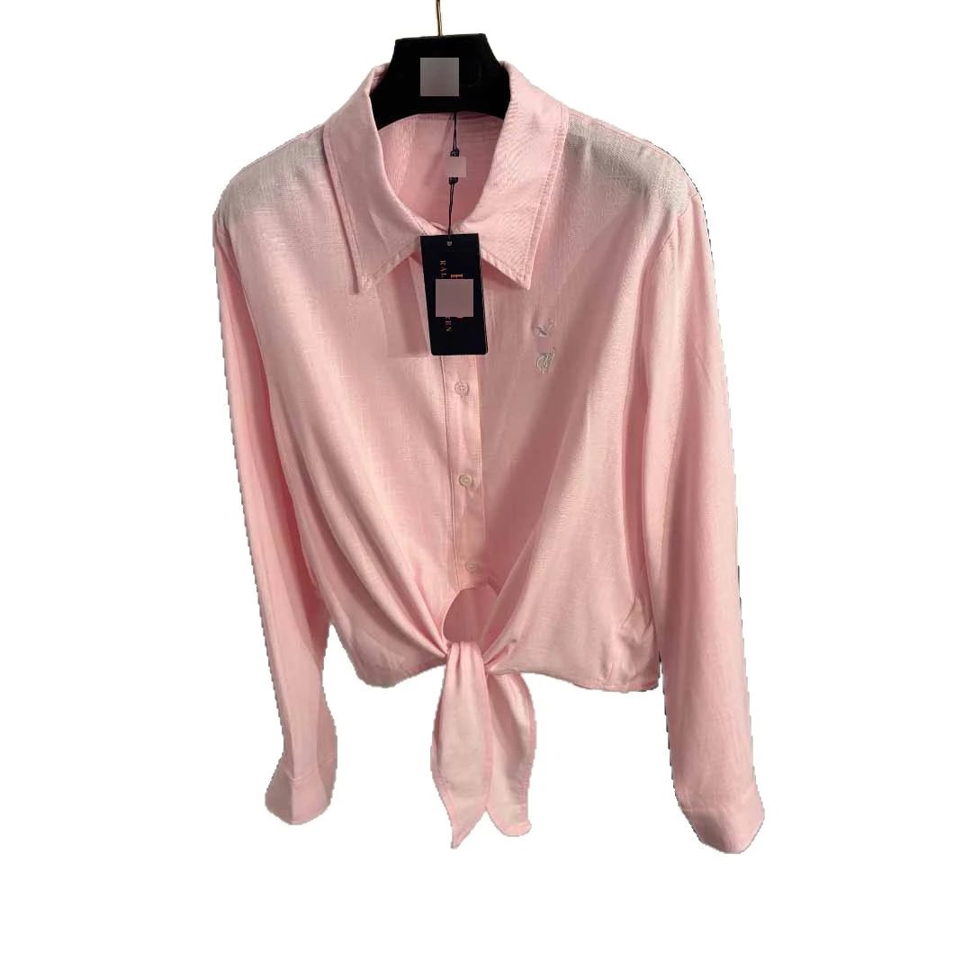 Polo Ralph Lauren Shirts Long-Sleeve Tie-Front Linen Shirt image 5