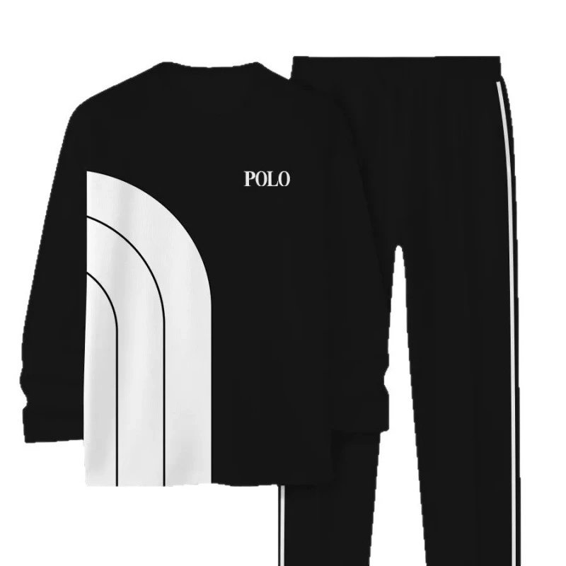 Unbranded Tracksuits Crewneck sweatshirt and striped trousers set image 5