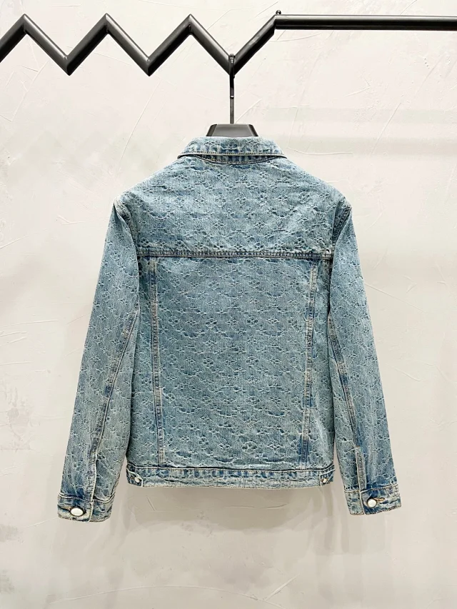 Unbranded Jeans Distressed monogram-pattern denim product detail image 24